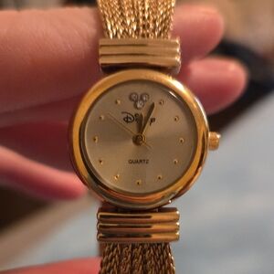 Disney Gold Mesh Band Watch